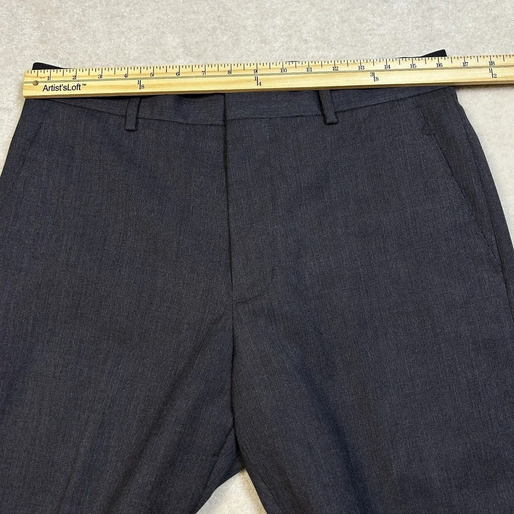 Banana Republic Wool Dress Pants Men's 33x30 Lined Dark Gray Flat Front